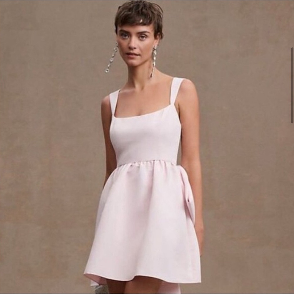 Sachin + Babi Pink Square Neck Mini Dress